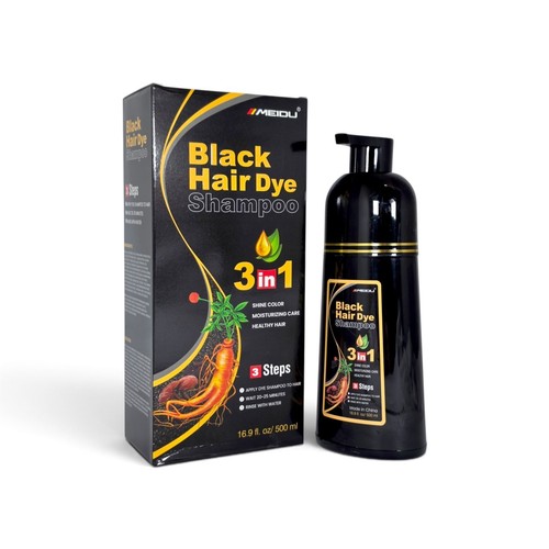 Black hair dye - dye, shampoo