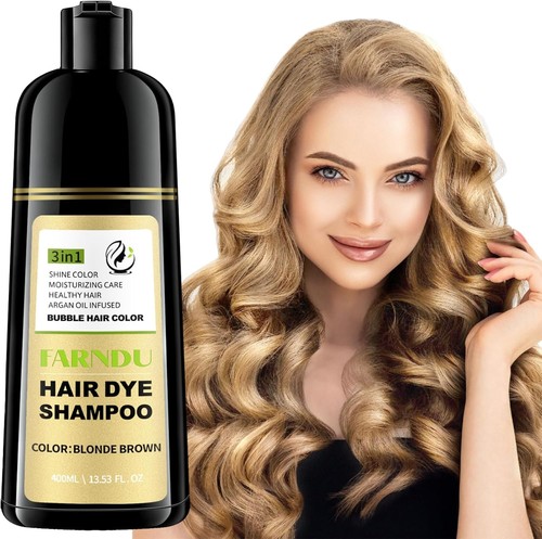 Blonde brown hair dye - brown, shampoo