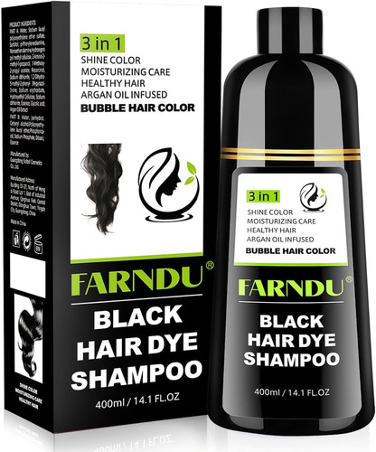 Black hair dye shampoo 100 - hair,