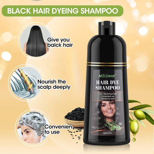 Black brown hair dye - hair,
