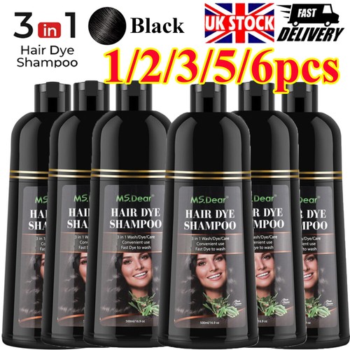 Black hair dye - black,