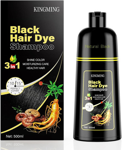 Black hair dye shampoo 1 - hair,
