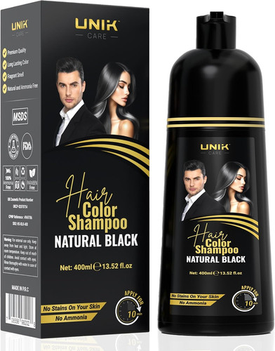 Black hair dye shampoo - dye,