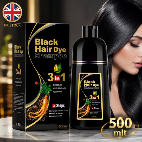 Black hair dye - black,