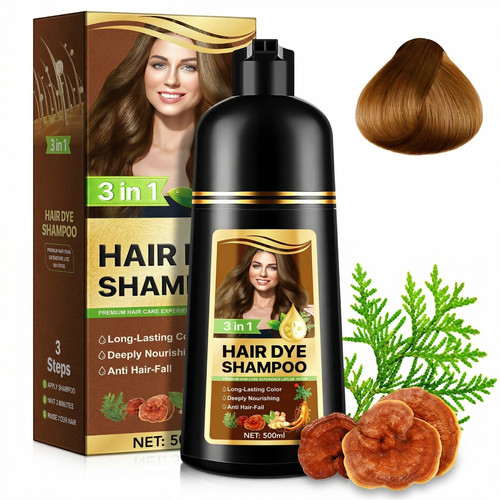 Hair dye shampoo 500ml - hair,