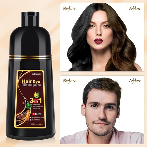 Dark brown hair dye - brown,