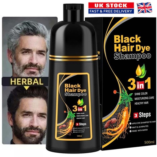 Black hair dye shampoo 1 - hair,