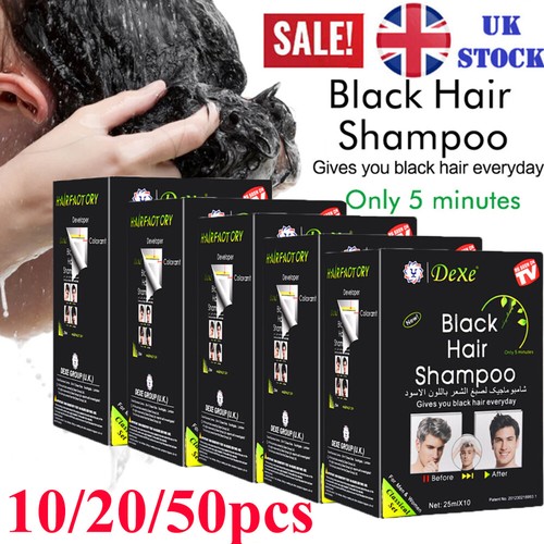 10pcs black hair shampoo - 50/20/10pcs,