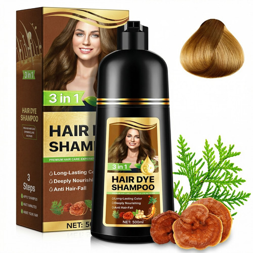Hair dye shampoo 500ml - hair,
