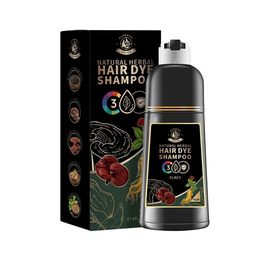Black hair dye shampoo 1 - in,