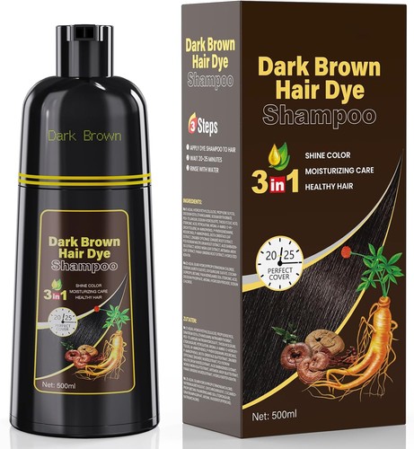 Dark brown hair - dark,