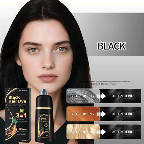 Black hair dye - hair, for