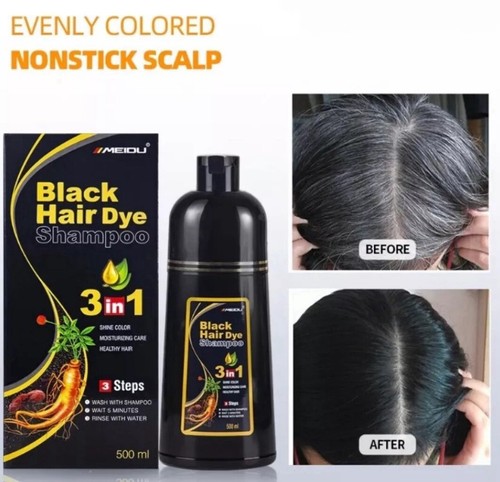 Black hair dye - black,