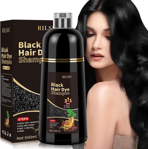500ml black hair dye - shampoo, 3