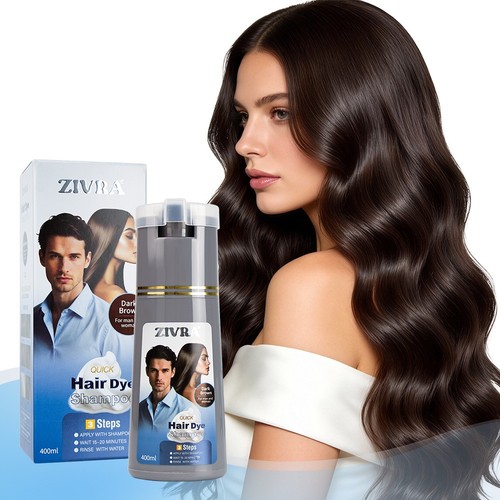 Dark brown hair dye shampoo - hair,