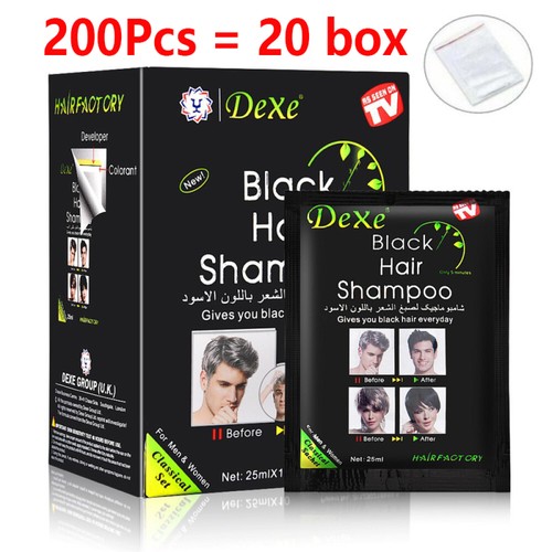 Dexe black hair shampoo - hair,