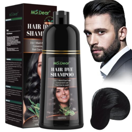Black hair color shampoo for - color,