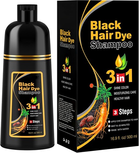 Black hair dye - hair, for