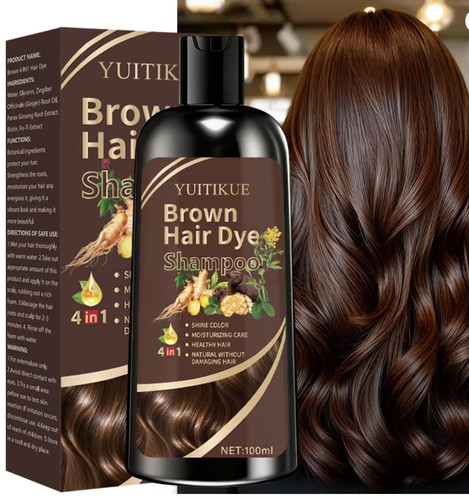 Brown hair dye - shampoo, 100ml