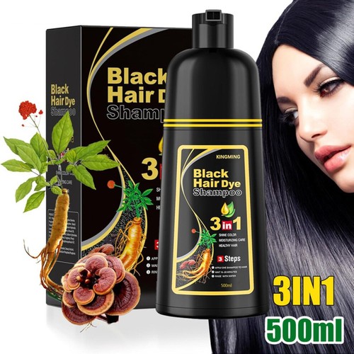 Black hair dye shampoo for - hair,