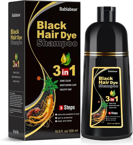 Black hair dye - dye, shampoo