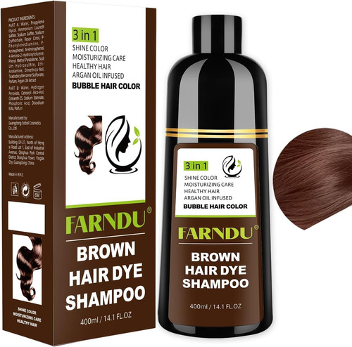 Brown hair dye - hair, for