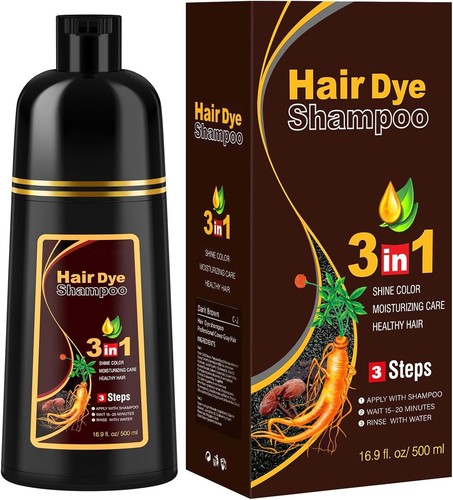 Black hair dye shampoo - dye,