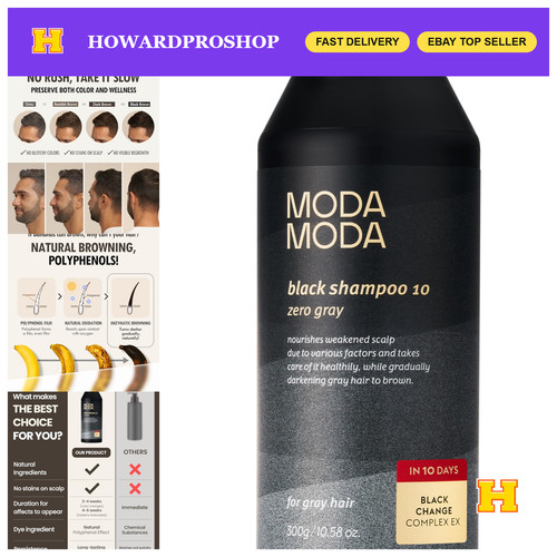 Natural darkening hair shampoo - natural,