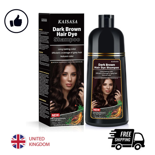 Black hair dye - shampoo, for