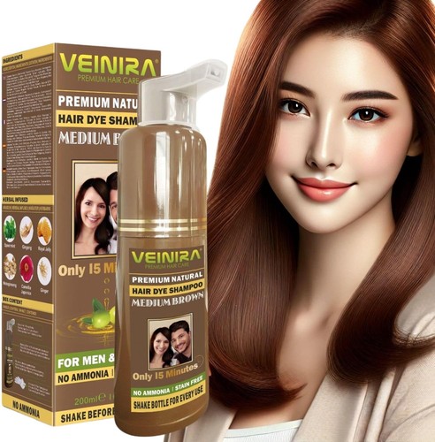 Veinira light brown - brown, hair