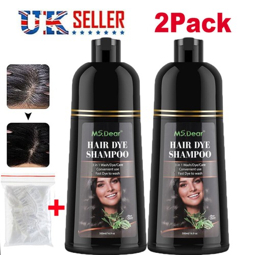 Black hair dye shampoo for - hair,